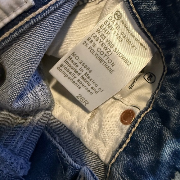 AG Adriano Goldschmied The Isabelle High-Rise Straight Cropped Stretch Jeans NWT - Picture 4 of 7